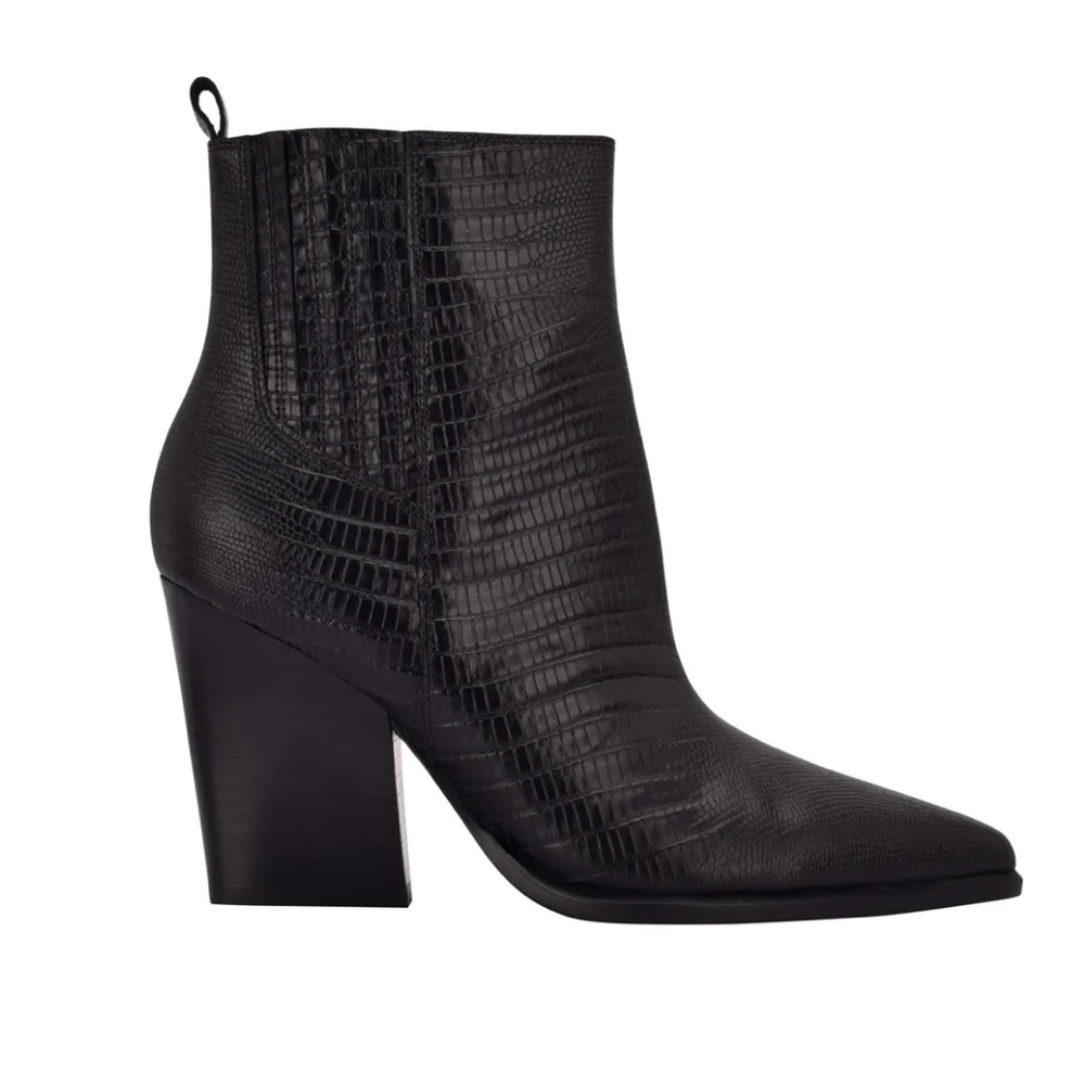 Marc Fisher Mariel Heeled Western Ankle Boots | Women's Size 11